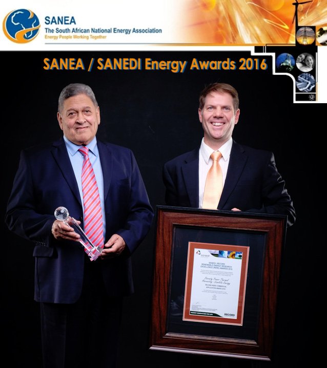 Read more about the article September 2016 – Renewable Energy Research Excellence Award